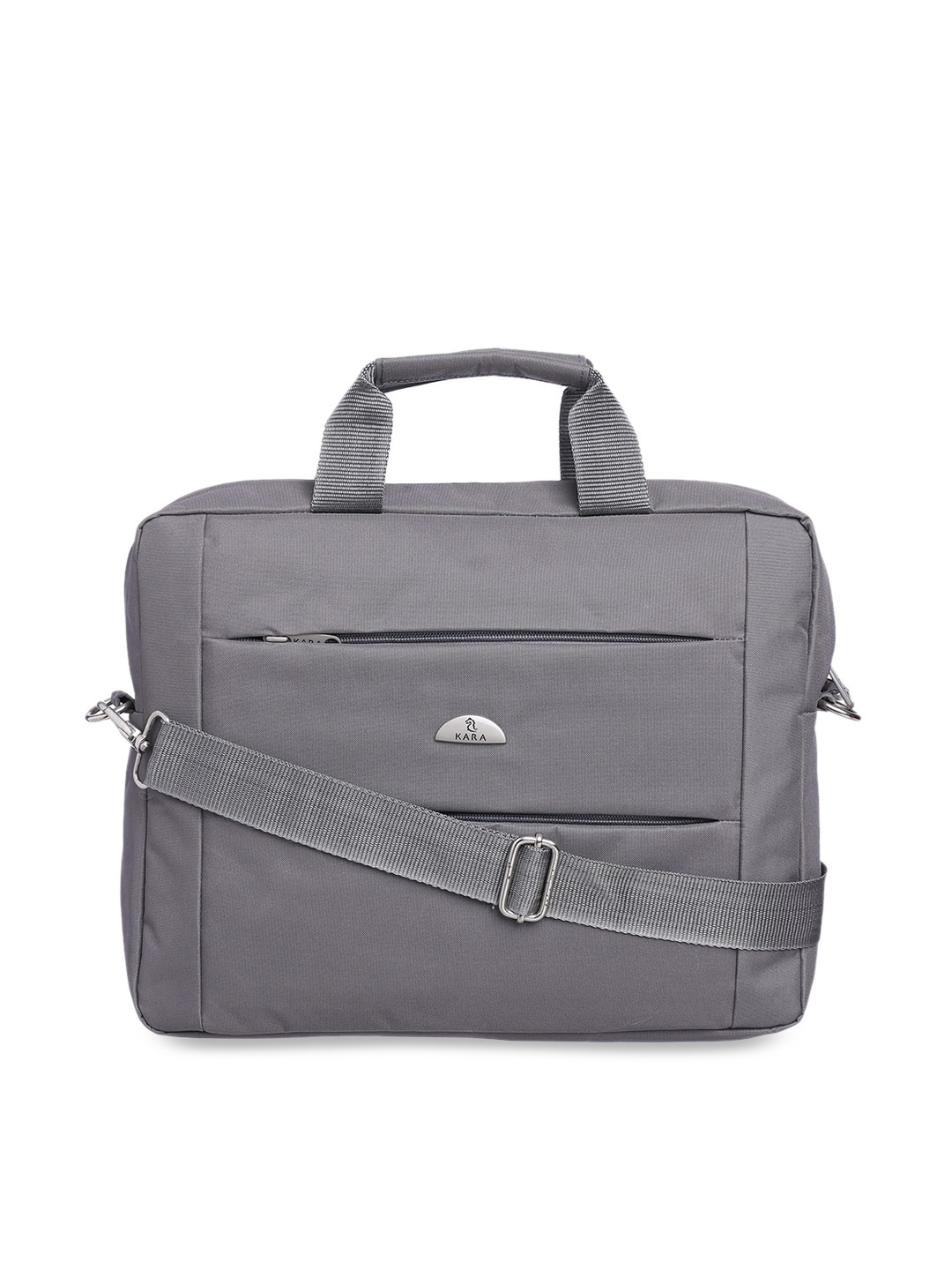 

Kara Men Grey Solid Laptop Bag