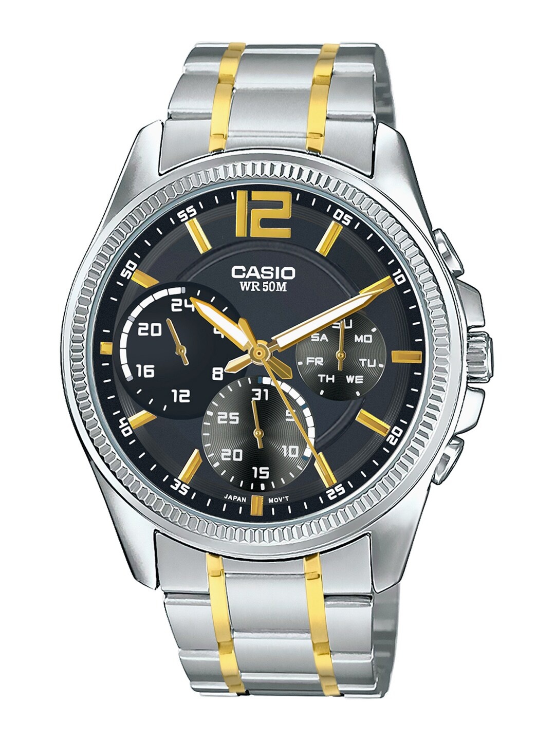 

CASIO Men Black Bracelet Style Straps Analogue Watch A1663