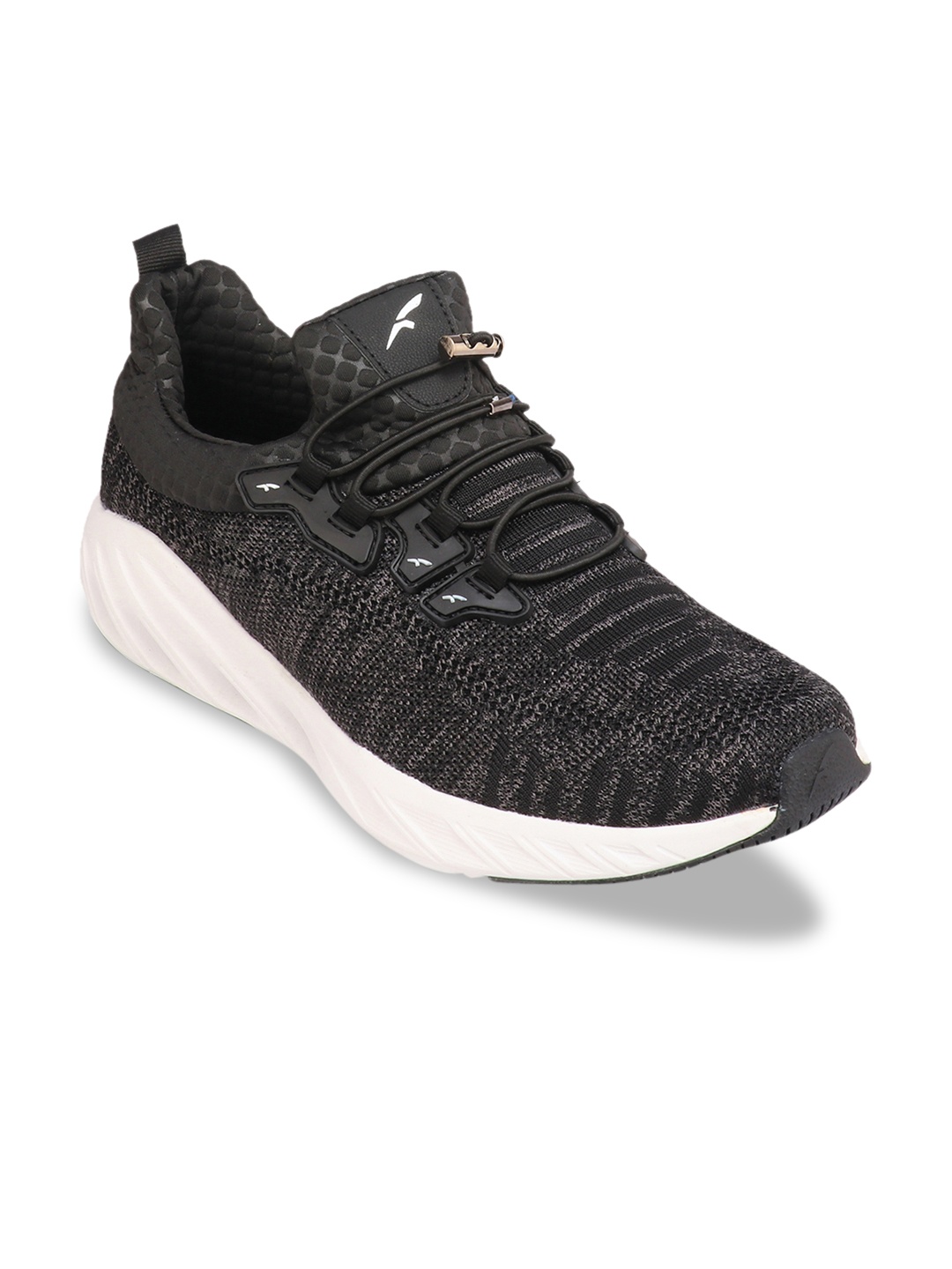 

FURO by Red Chief Men Black Mesh Walking Shoes