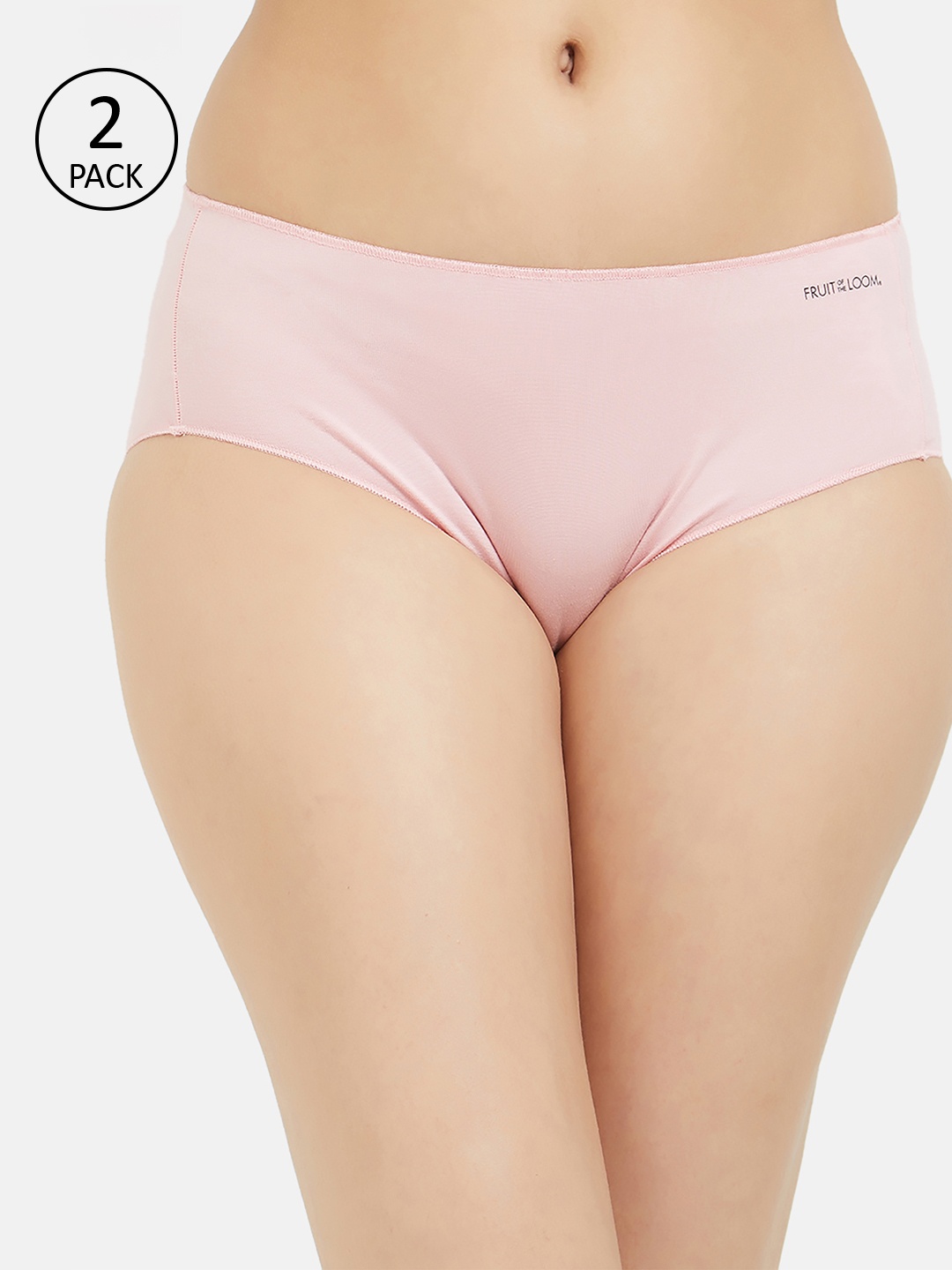 

Fruit of the loom Women Pack Of 2 Pink Solid Hipster Briefs FHPS04-A1S4
