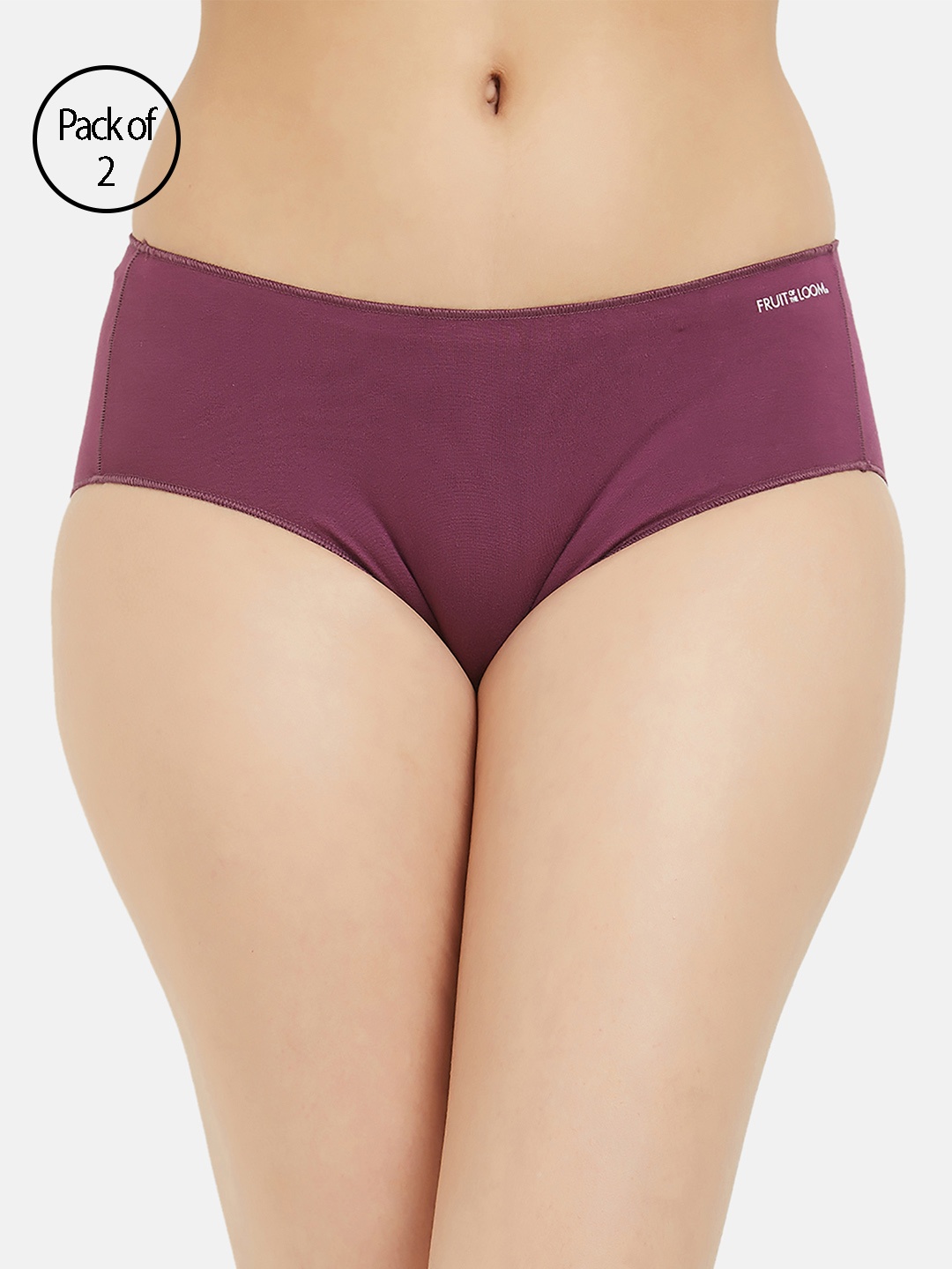 

Fruit of the loom Women Pack Of 2 Purple Solid Hipster Briefs FHPS04-A1S3
