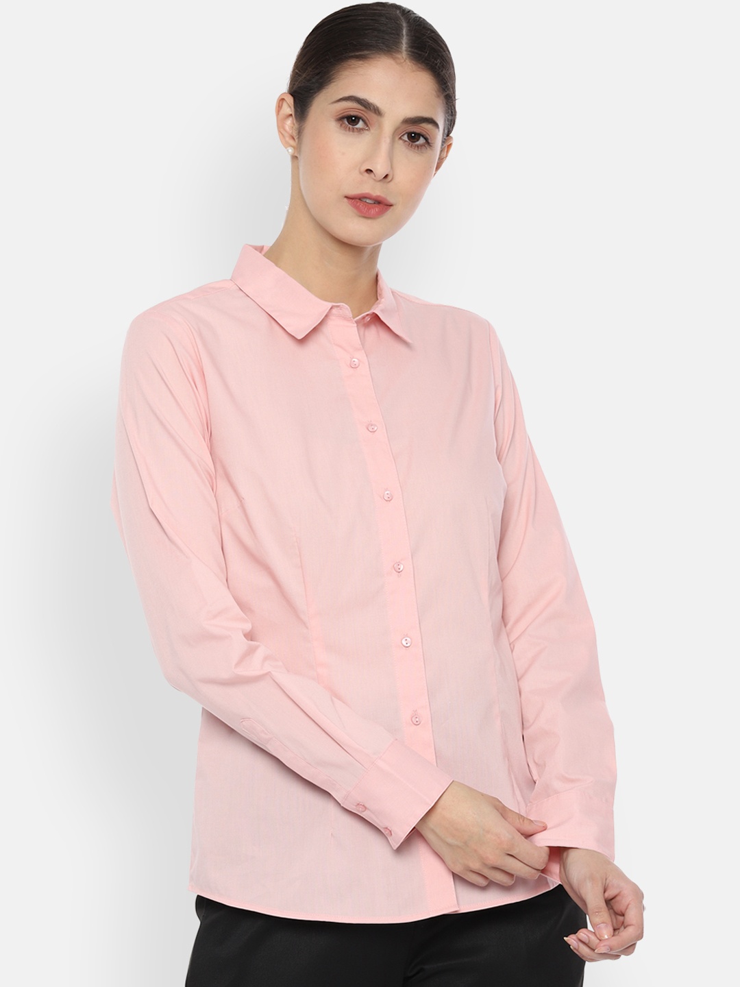 

Van Heusen Woman Formal Shirt, Peach