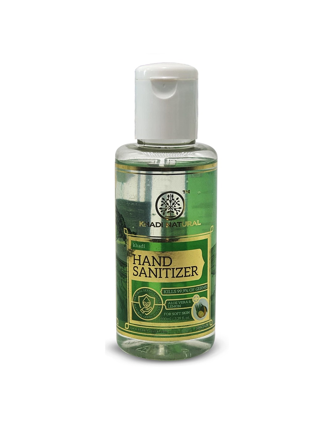 

Khadi Natural Unisex Aloe Vera & Lemon Ayurvedic Hand Sanitizer 100 ml, White