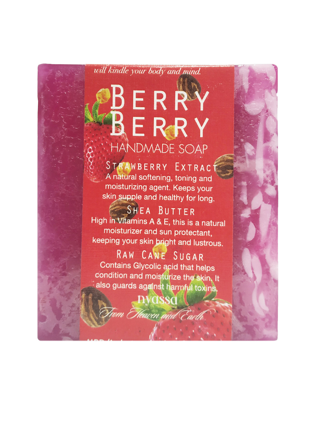 

Nyassa Berry Berry Sugar Soap 150 gm, Red