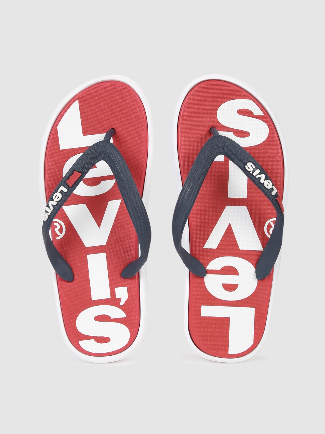 

Levis Men Red Printed DELAMAR Thong Flip-Flops