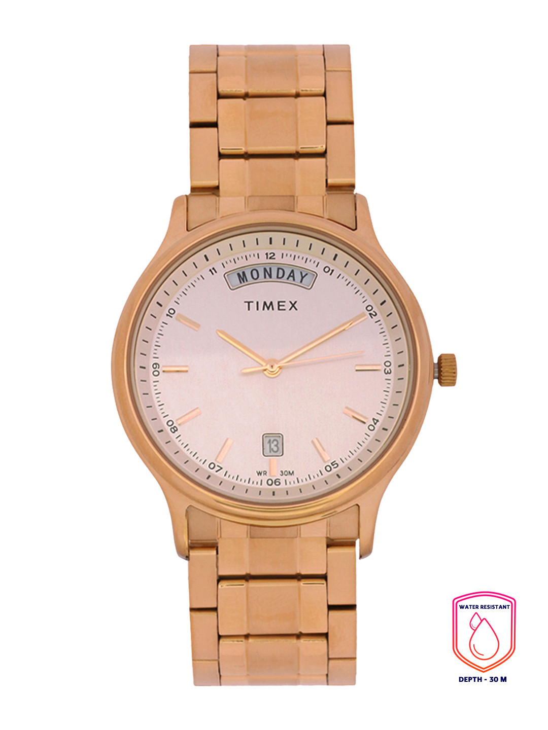 

Timex Men Champagne Analogue Watch - TW0TG5908, Beige