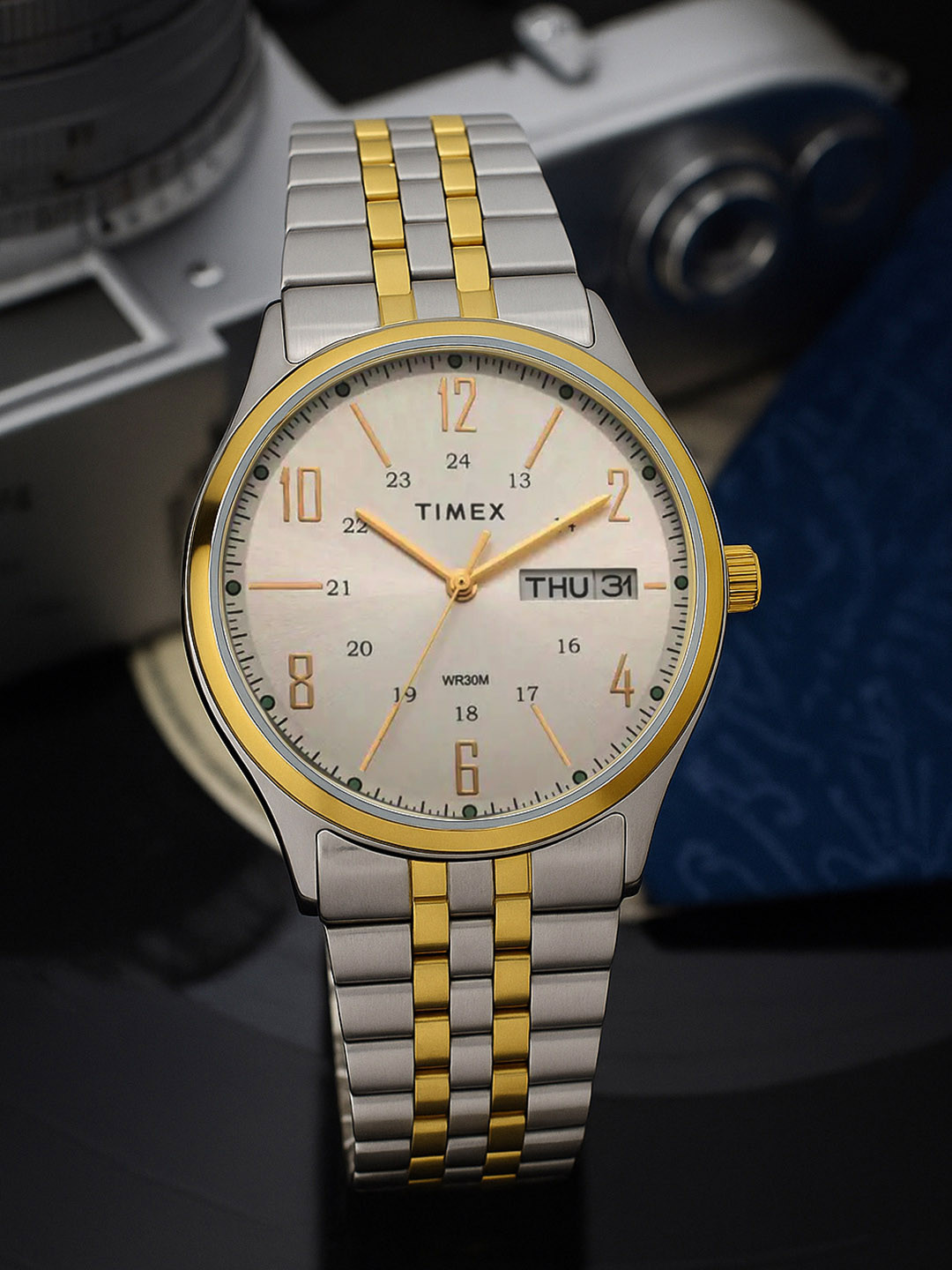 Timex Round 39mm Silver Dial Analog Men Watch - TW0TG6505