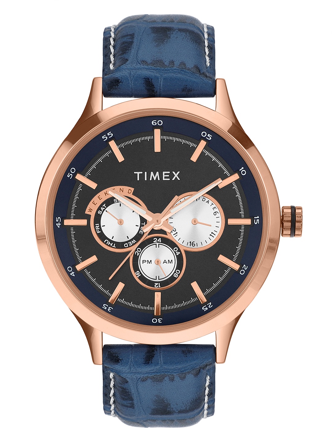 

Timex Men Blue Multifunction Analogue Watch - TW000T310