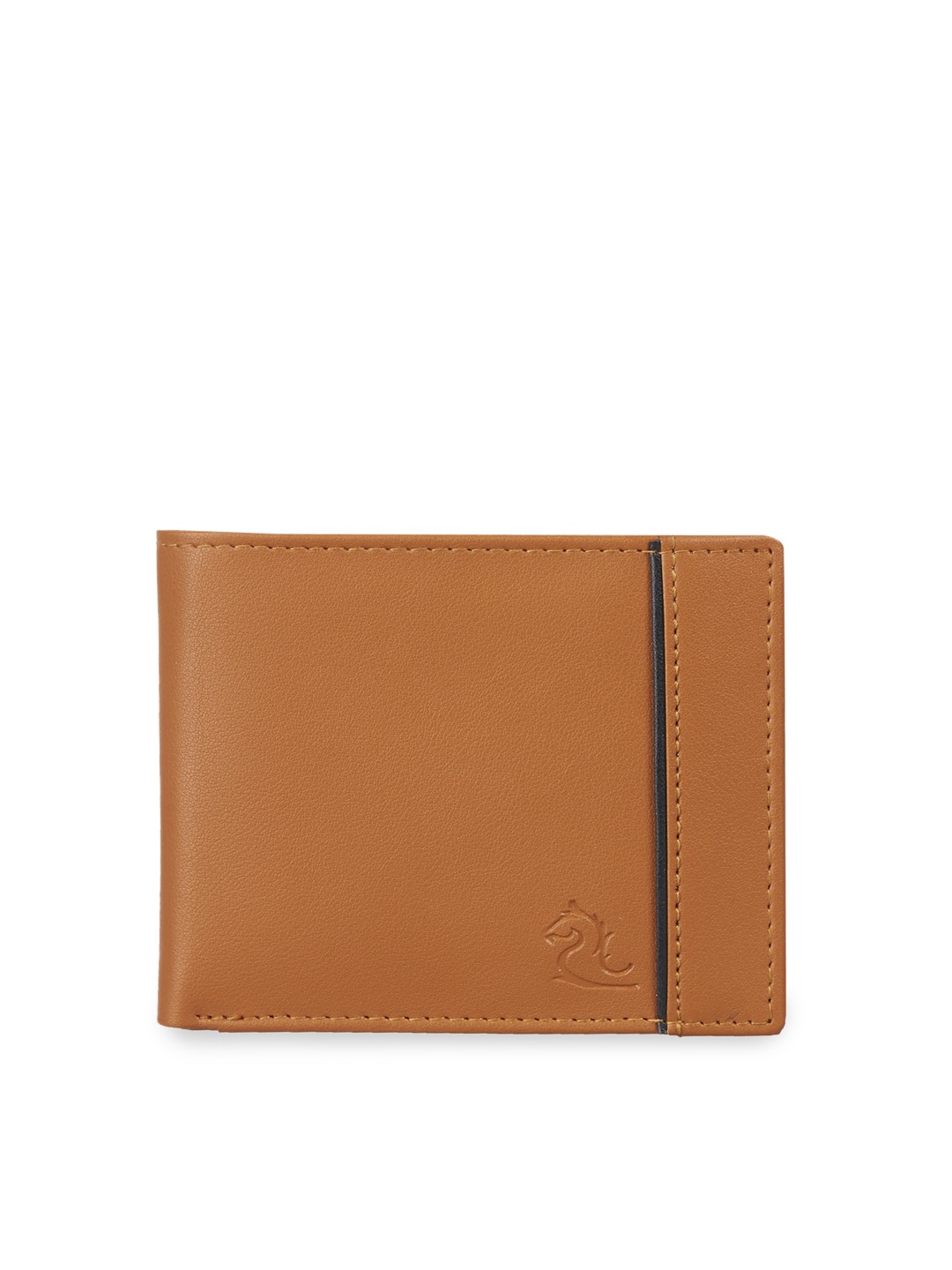 

Kara Men Tan Brown Solid Two Fold Wallet