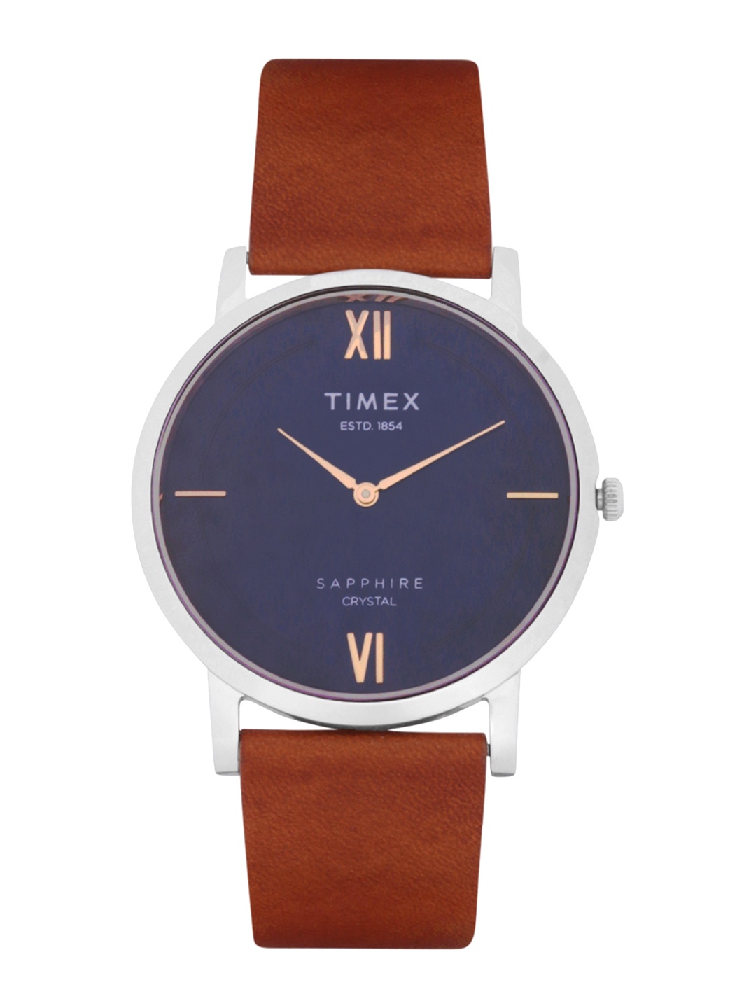 

Timex Men Blue Analogue Watch - TWEG17401, Brown