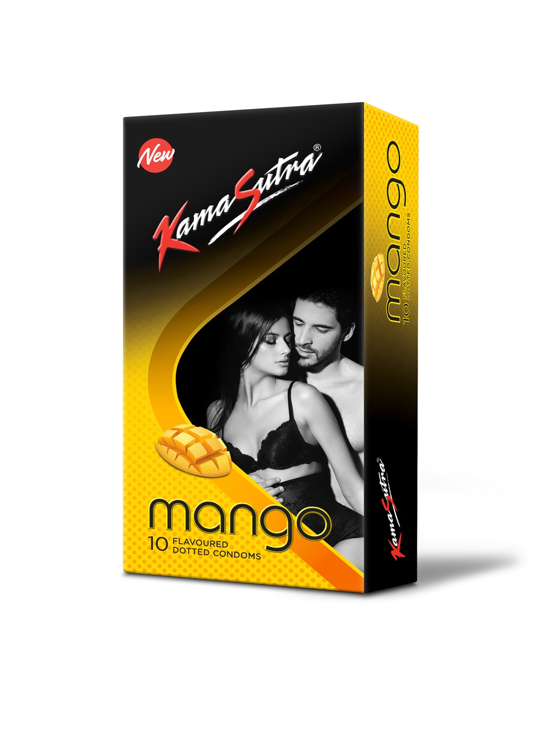 

Kama Sutra Mango Flavoured Dotted Condoms - 10 Count, Yellow