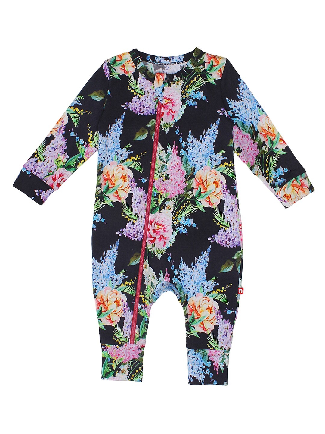 

Nino Bambino Infant Boys Black Organic Cotton Printed Sustainable Sleepsuit
