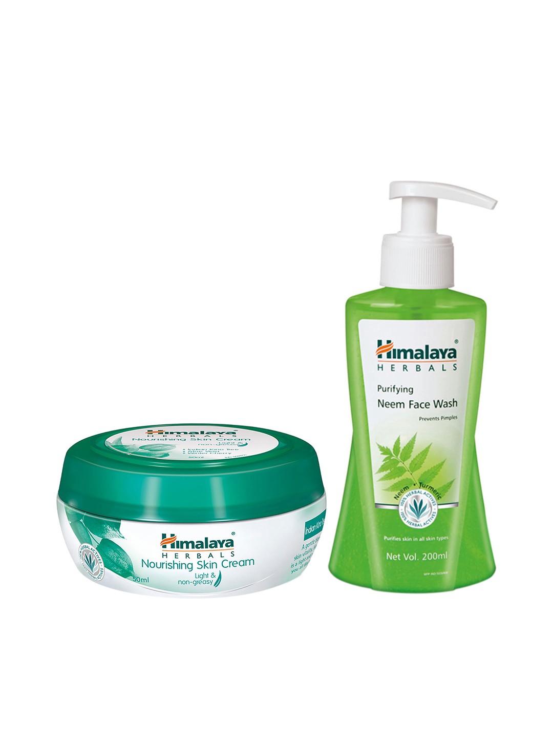 

Himalaya Set of Nourishing Skin Cream & Purifying Neem Face Wash, White