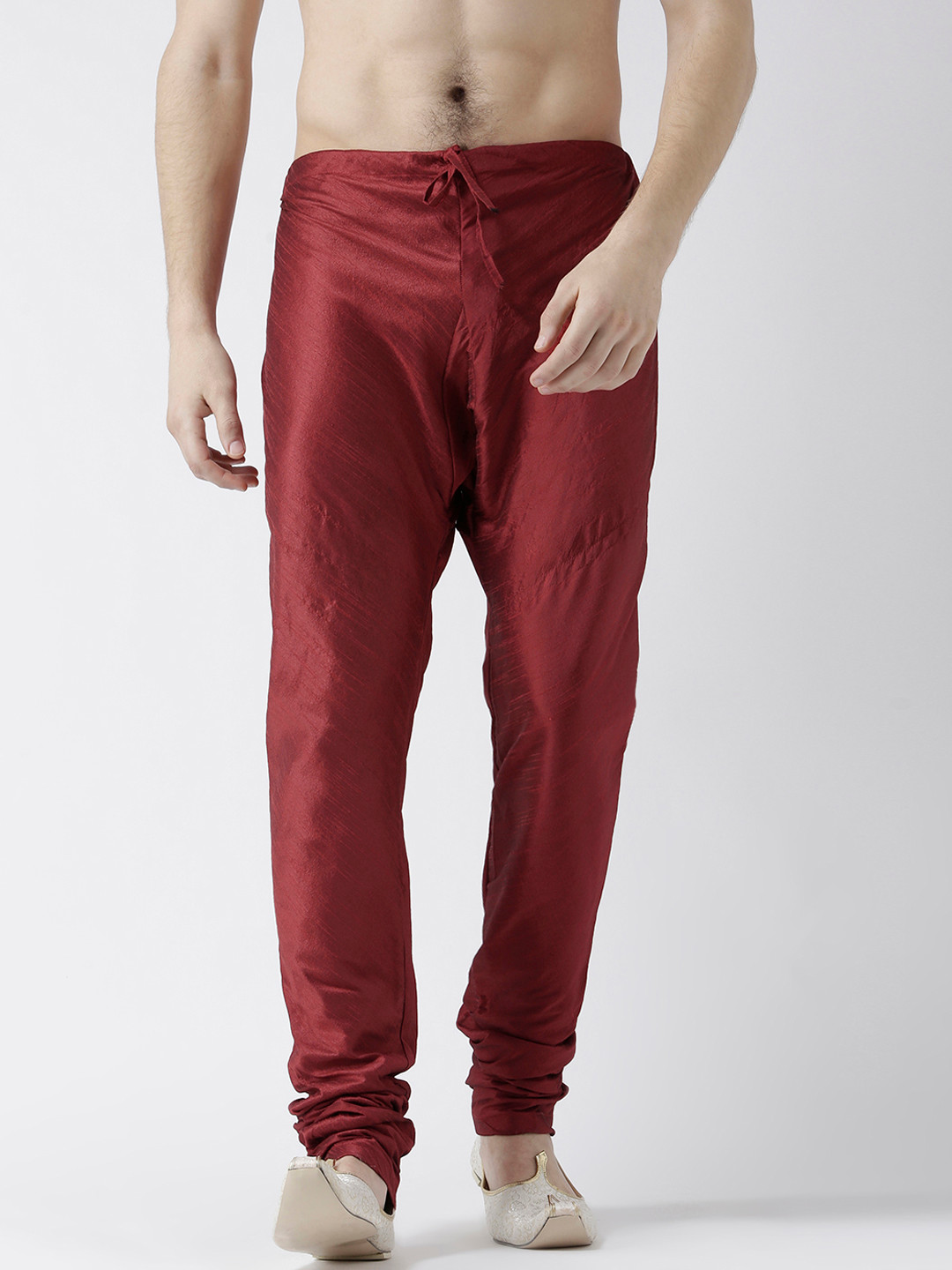 

Deyann Men Maroon Solid Churidar