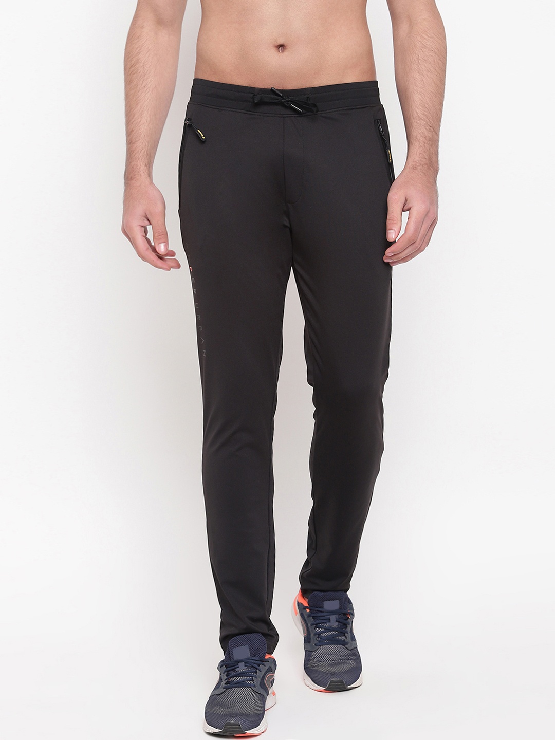 

SAPPER Men Black Solid Slim-Fit Track Pants