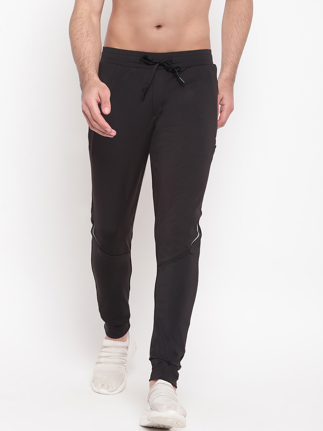 

SAPPER Men Black Solid Slim-Fit Track Pants