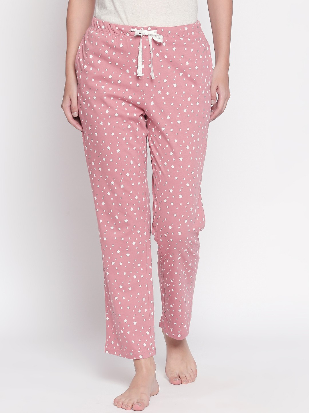 

Dreamz by Pantaloons Women Pink Printed Lounge Pants