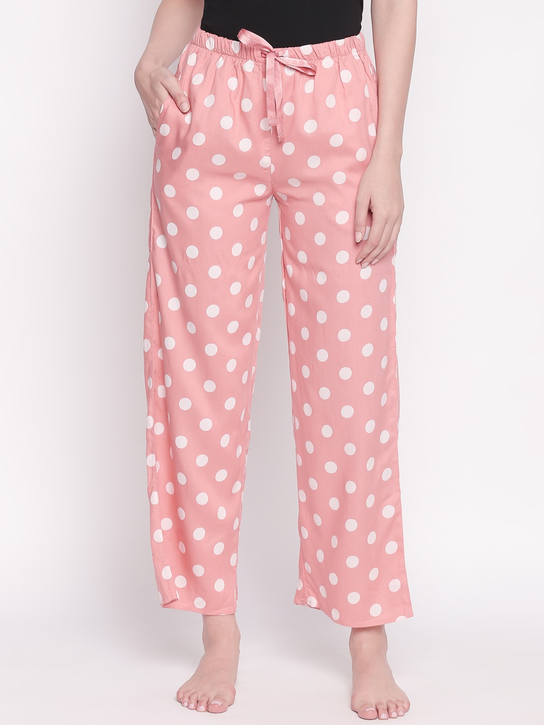 

Dreamz by Pantaloons Women Pink Printed Lounge Pants