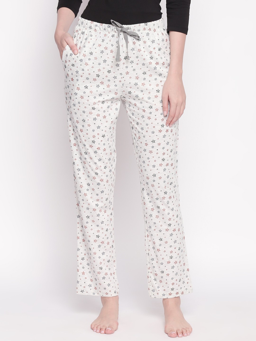

Dreamz by Pantaloons Women Grey Printed Lounge Pant