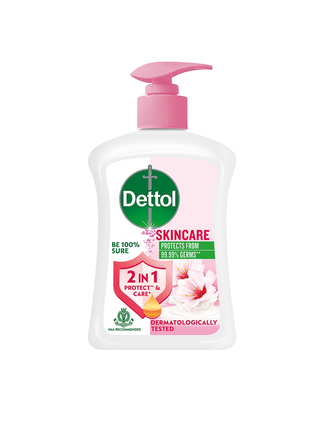

Dettol Unisex Skincare pH-Balanced Liquid Hand Wash Pump 200 ml, Pink