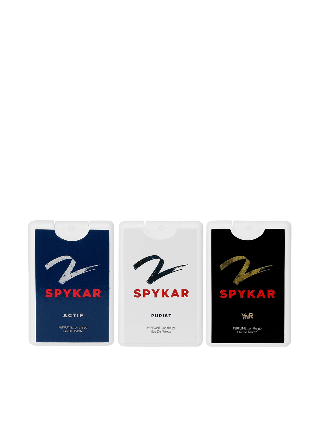 

SPYKAR Unisex Set of 3 YNR Actif & Purist Perfume, Multi