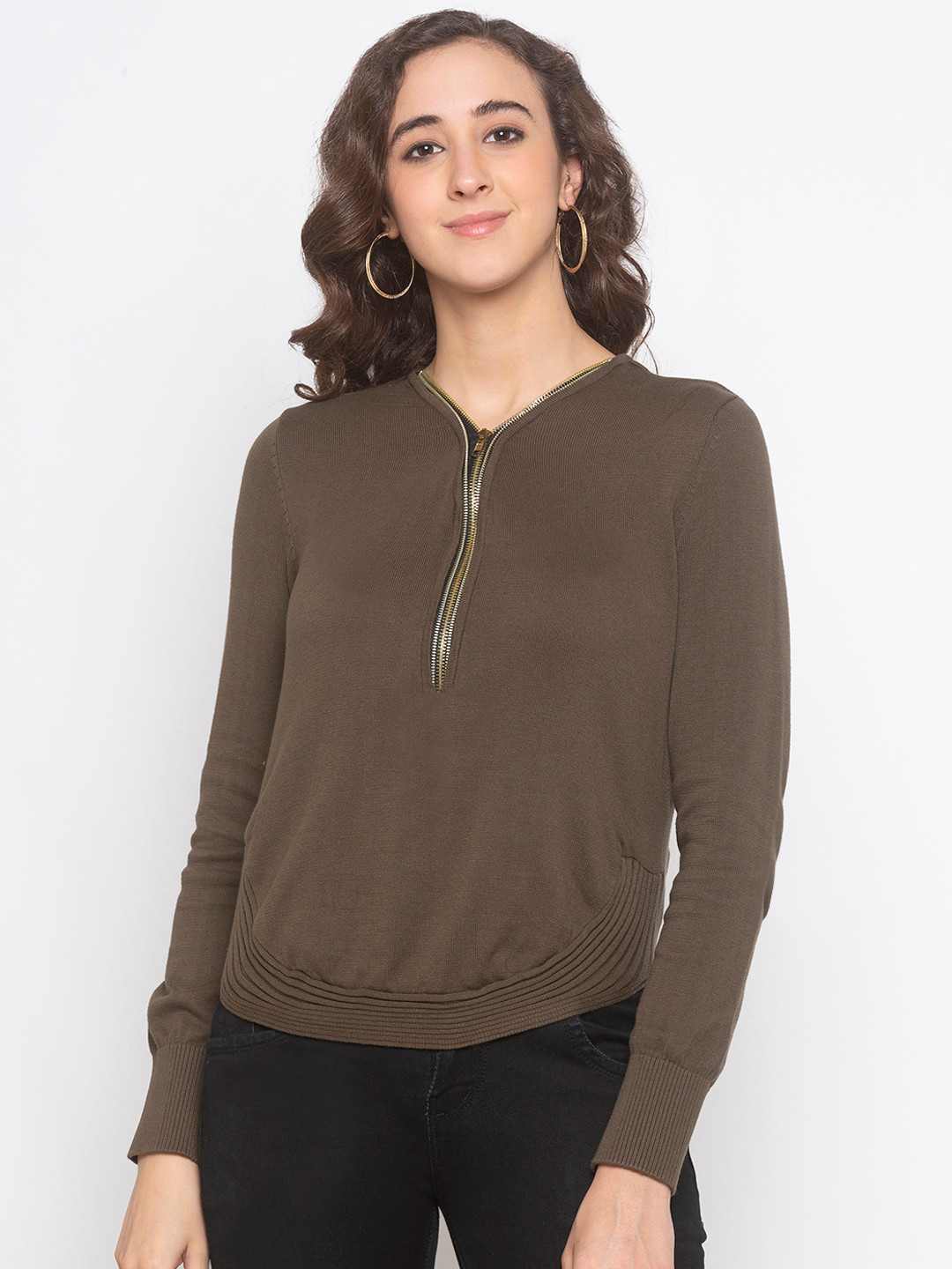 

Globus Women Brown Solid Top