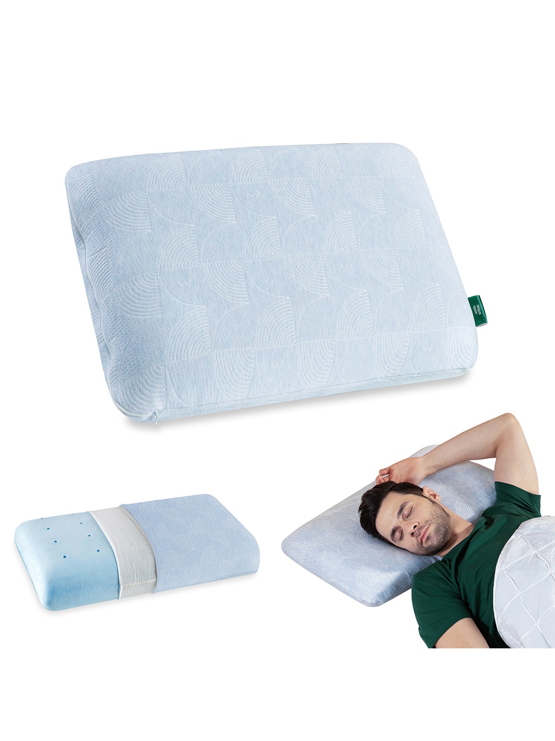 

The White Willow White Regular Orthopedic Cooling Gel Memory Foam Bed Pillow