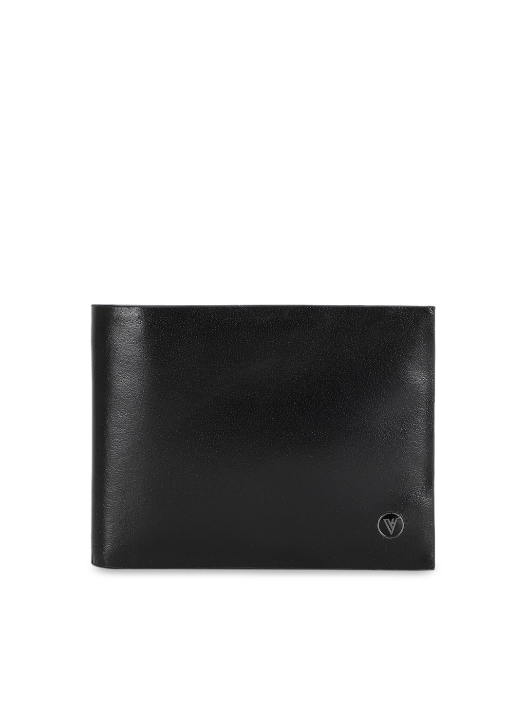 

Van Heusen Men Black Solid Two Fold Leather Wallet