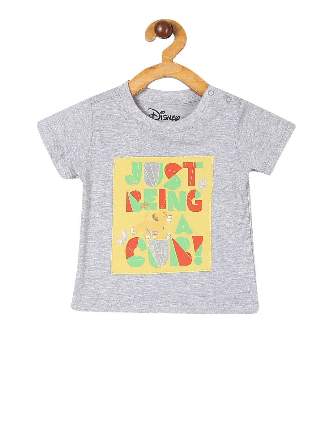 

Colt Boys Grey Disney Character Printed Round Neck Pure Cotton T-shirt