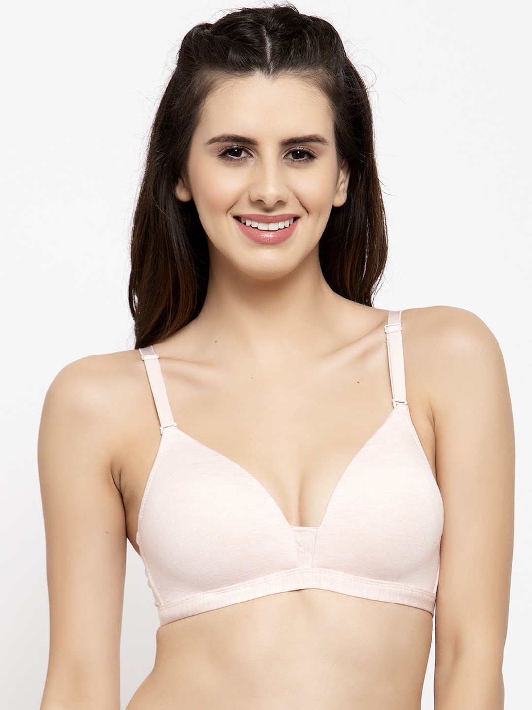 

PrettyCat Beige Solid Non-Wired Lightly Padded T-shirt Bra PC-BR-6007-BEG-30B