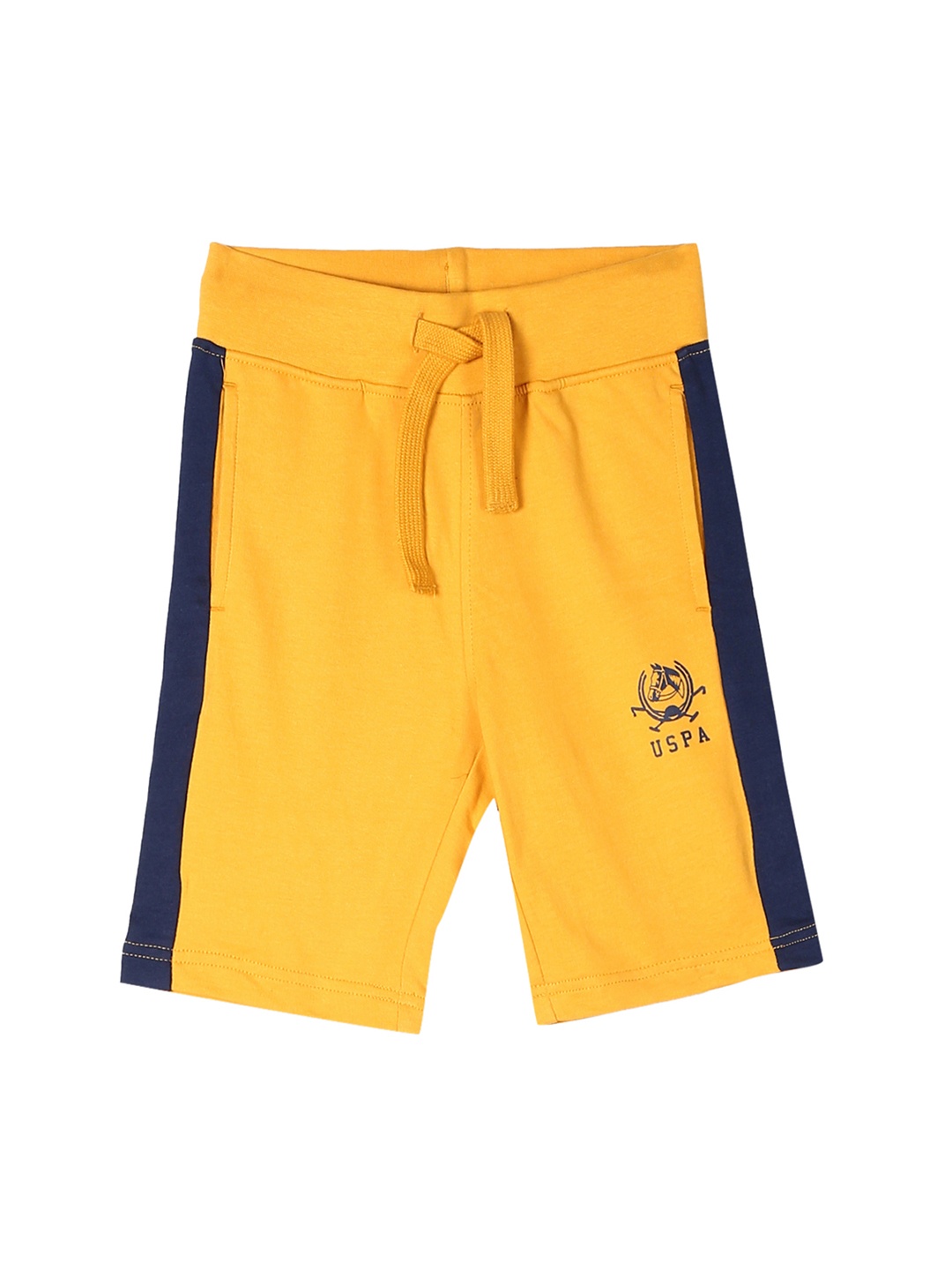 

U.S. Polo Assn. Kids Boys Yellow Solid Regular Fit Shorts