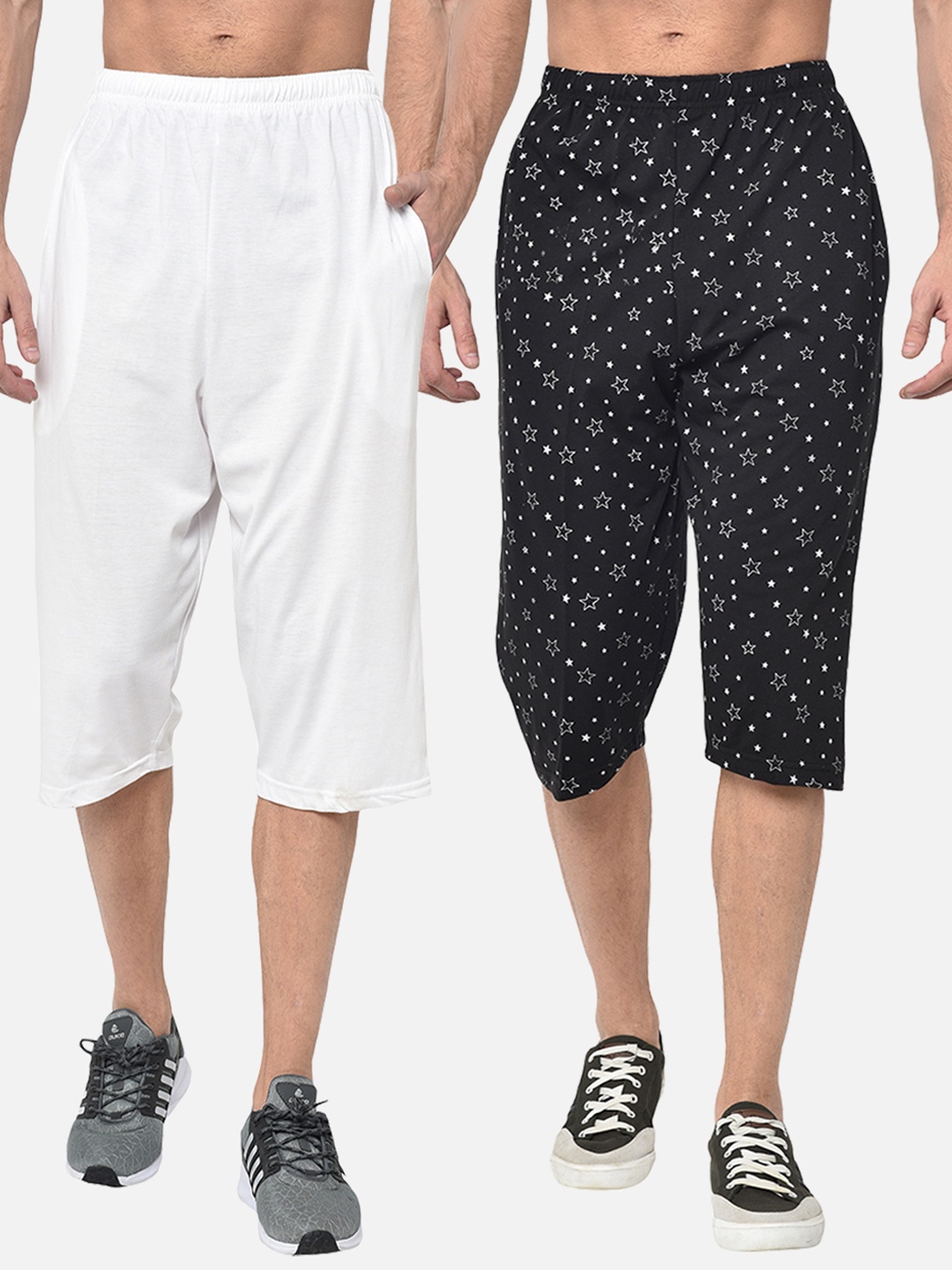 

VIMAL JONNEY Men Pack Of 2 Regular Shorts, White