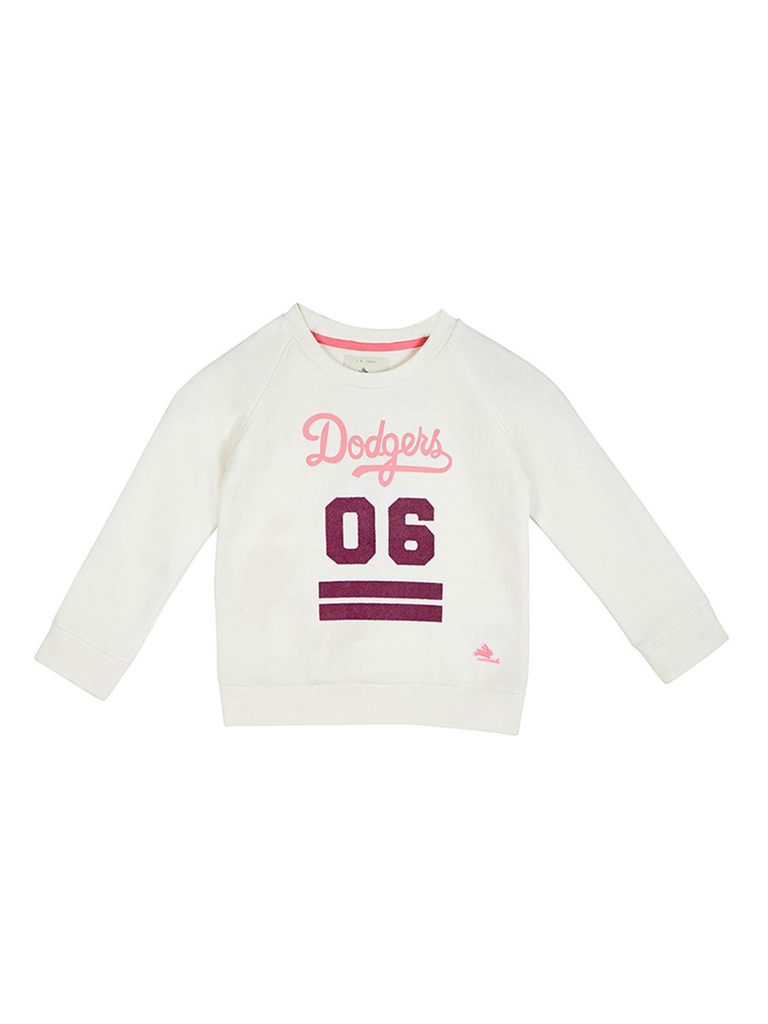 

Cherry Crumble Boys White Printed Fleece Sweatshirt