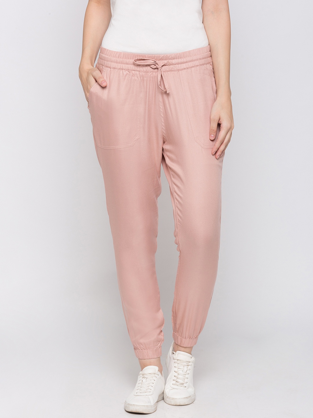 

Globus Women Pink Regular Fit Solid Joggers