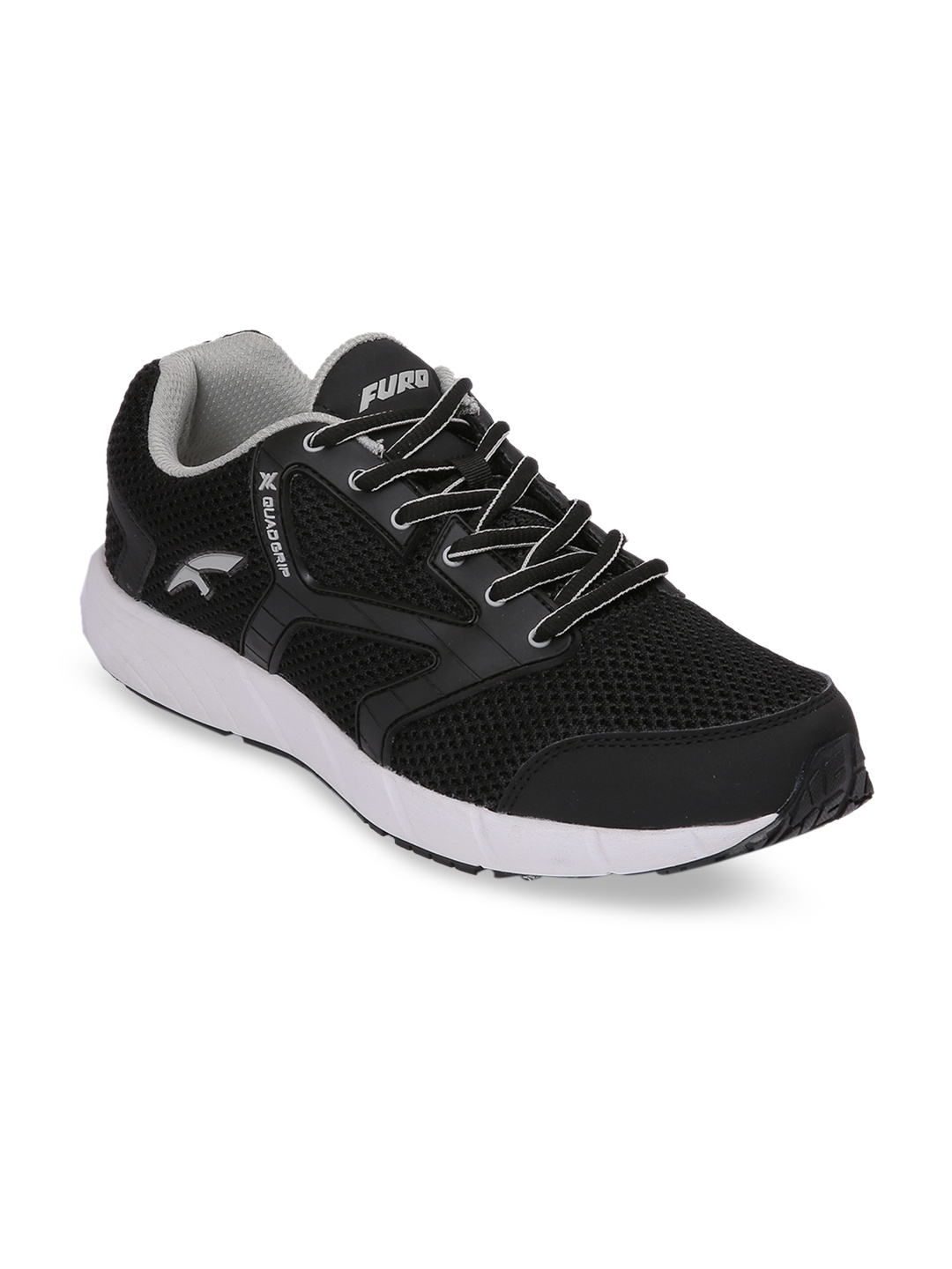 

FURO by Red Chief Men Black Mesh Walking Shoes