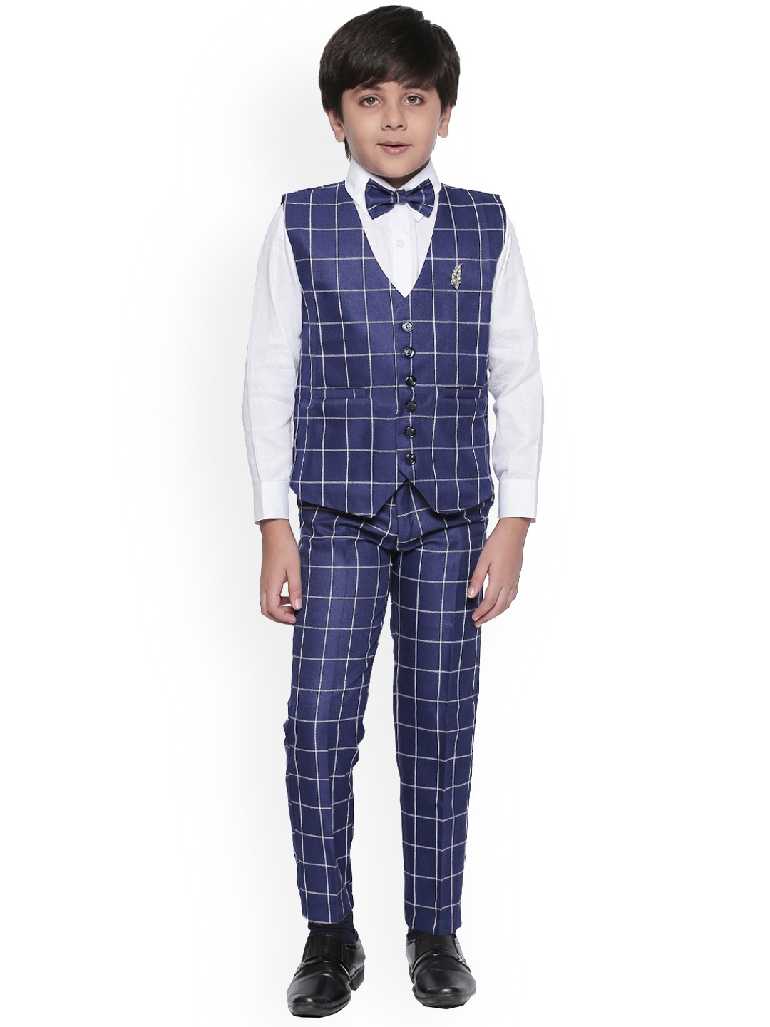 

Jeetethnics Boys Navy Blue & White Clothing Set