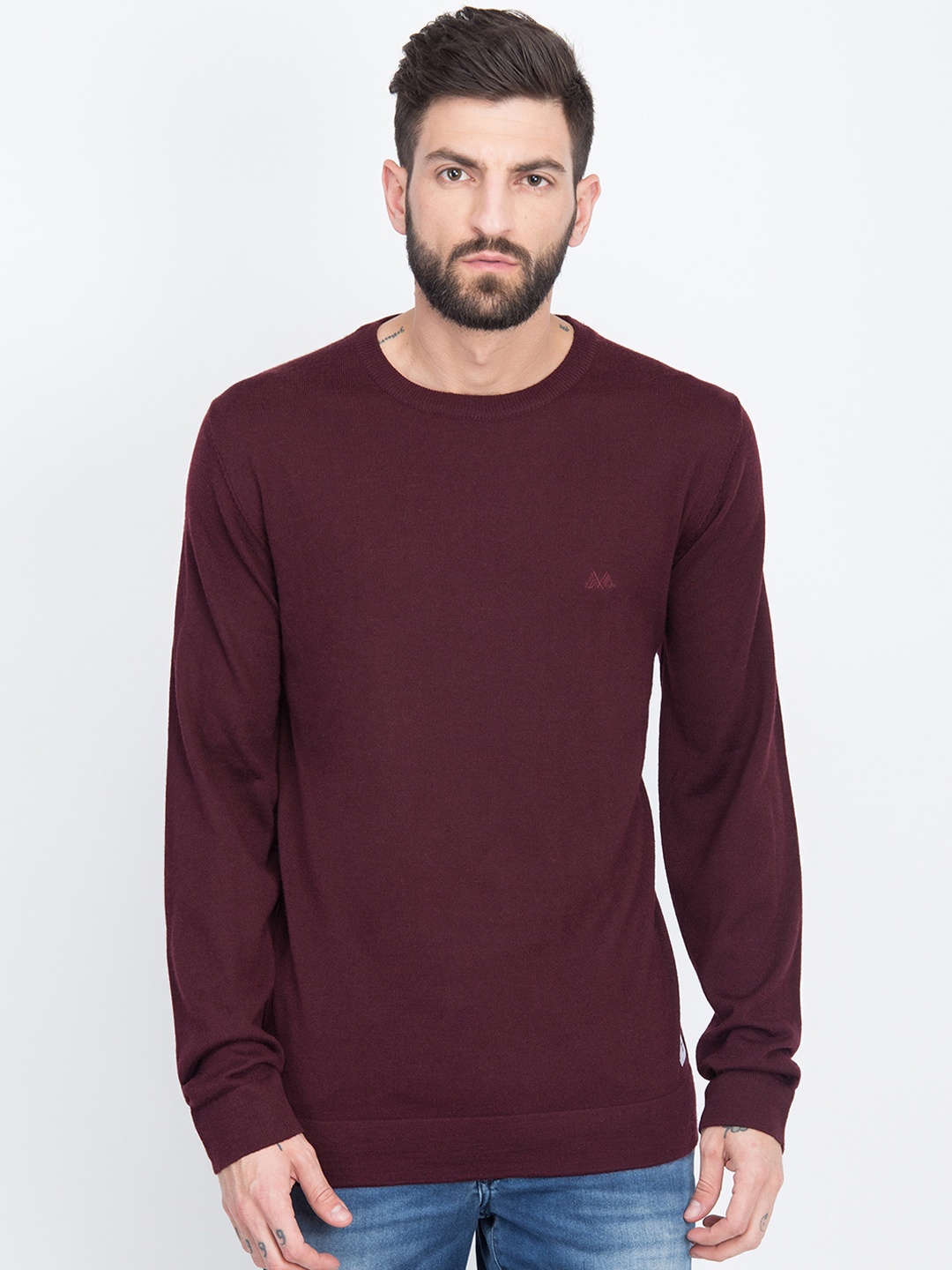 

LINDBERGH Men Brown Solid Pullover