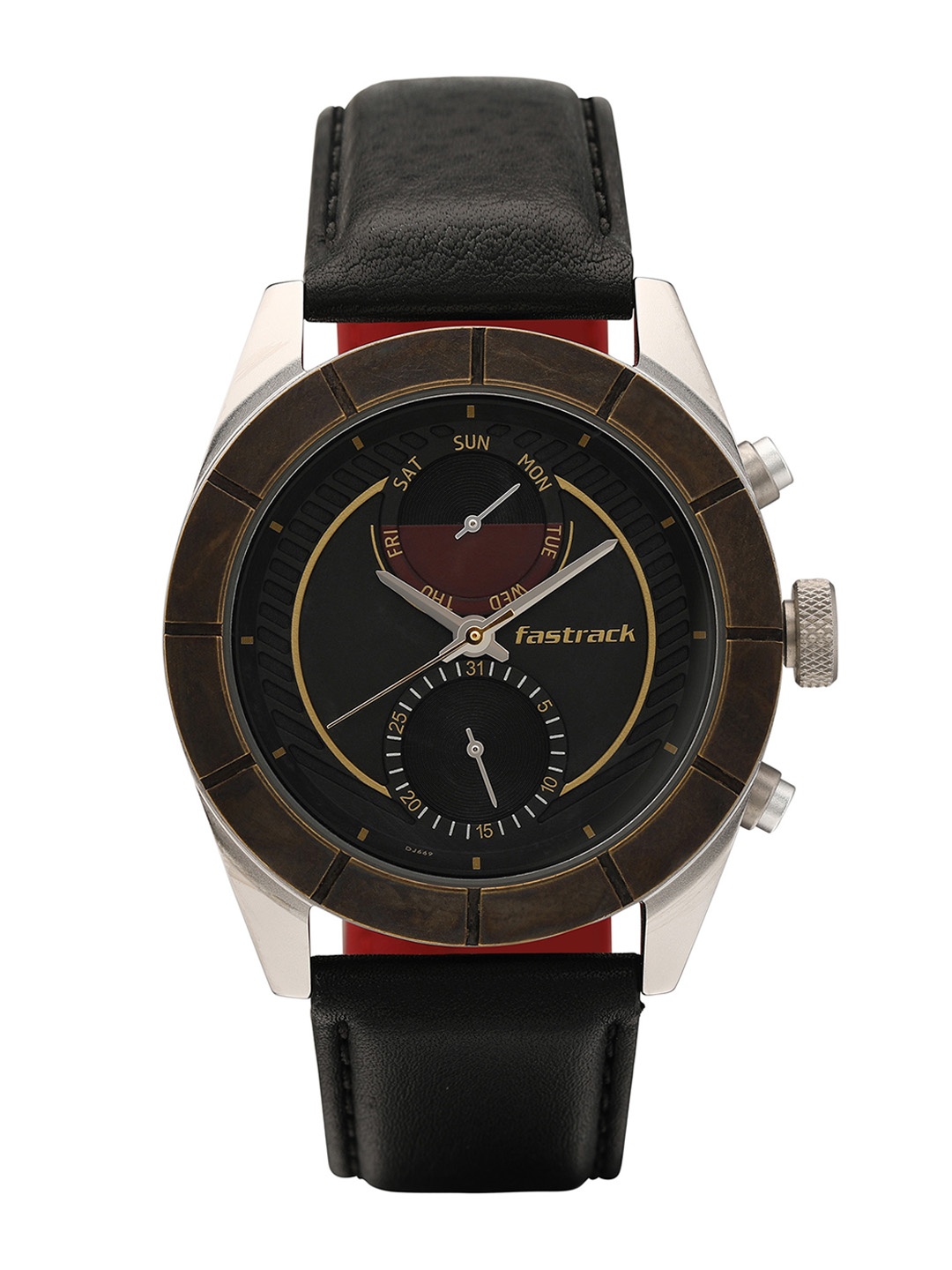 

Fastrack Men Analogue Watch NM3213KL01, Black