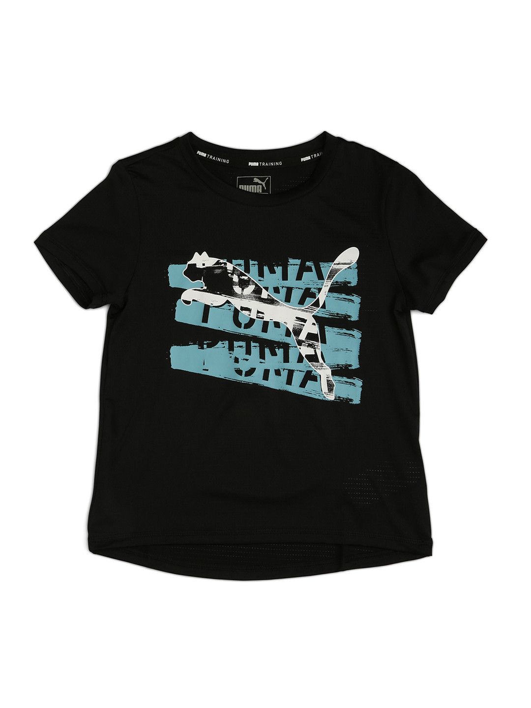 

Puma Girls Black Printed Round Neck T-shirt