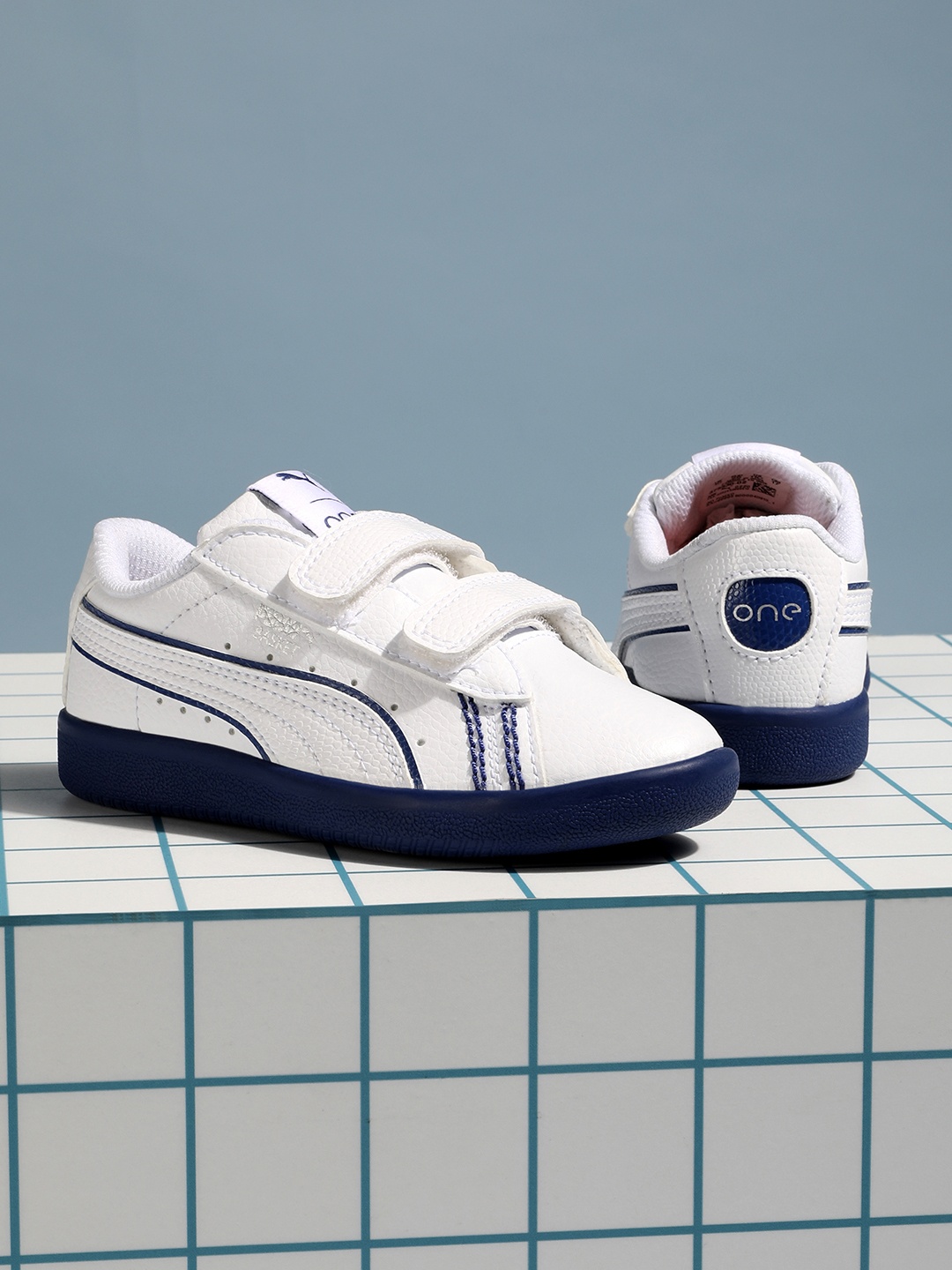 

Puma Unisex Kids White Basket Classic One8 PS V2 Slip-On Sneakers
