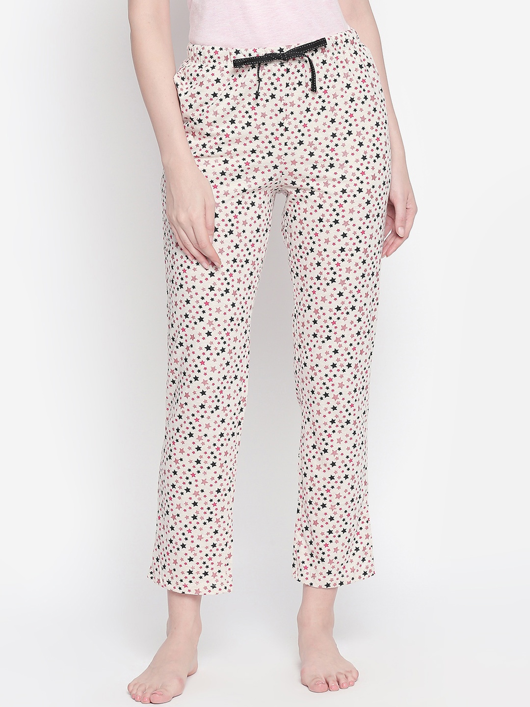 

Dreamz by Pantaloons Women Beige Printed Lounge Pants
