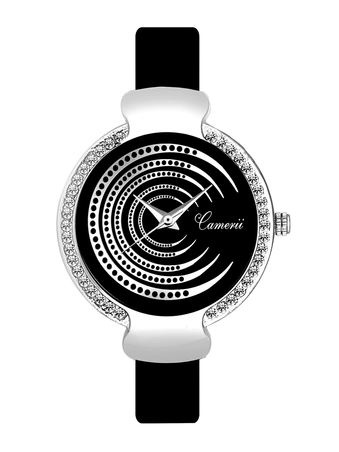 

Camerii Women Black Analogue Watch