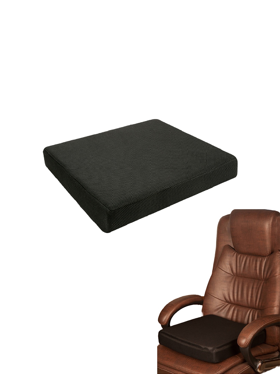 

The White Willow Black Premium High Resilience Foam Chair Pad