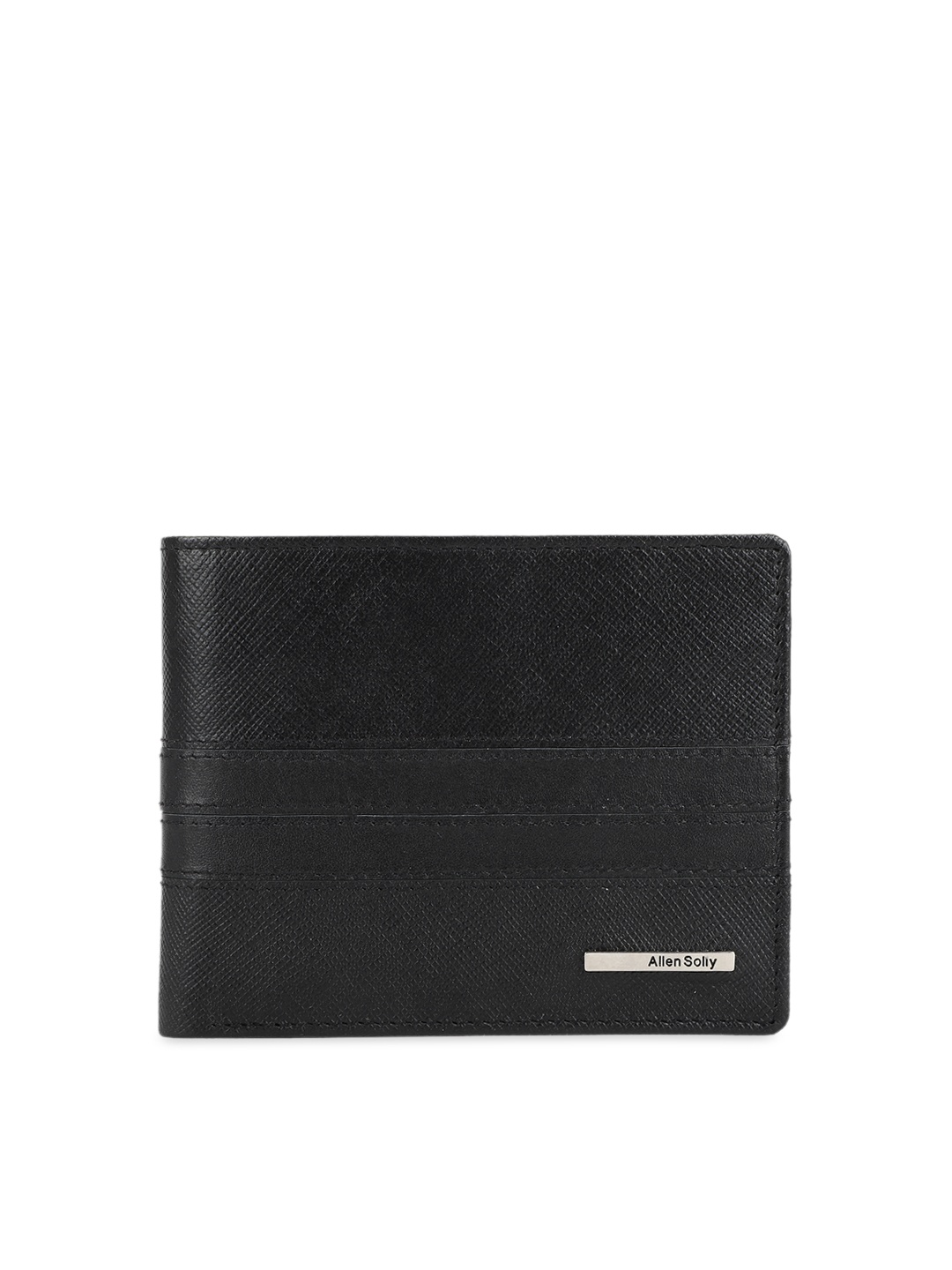 

Allen Solly Men Black Solid Leather Two Fold Wallet