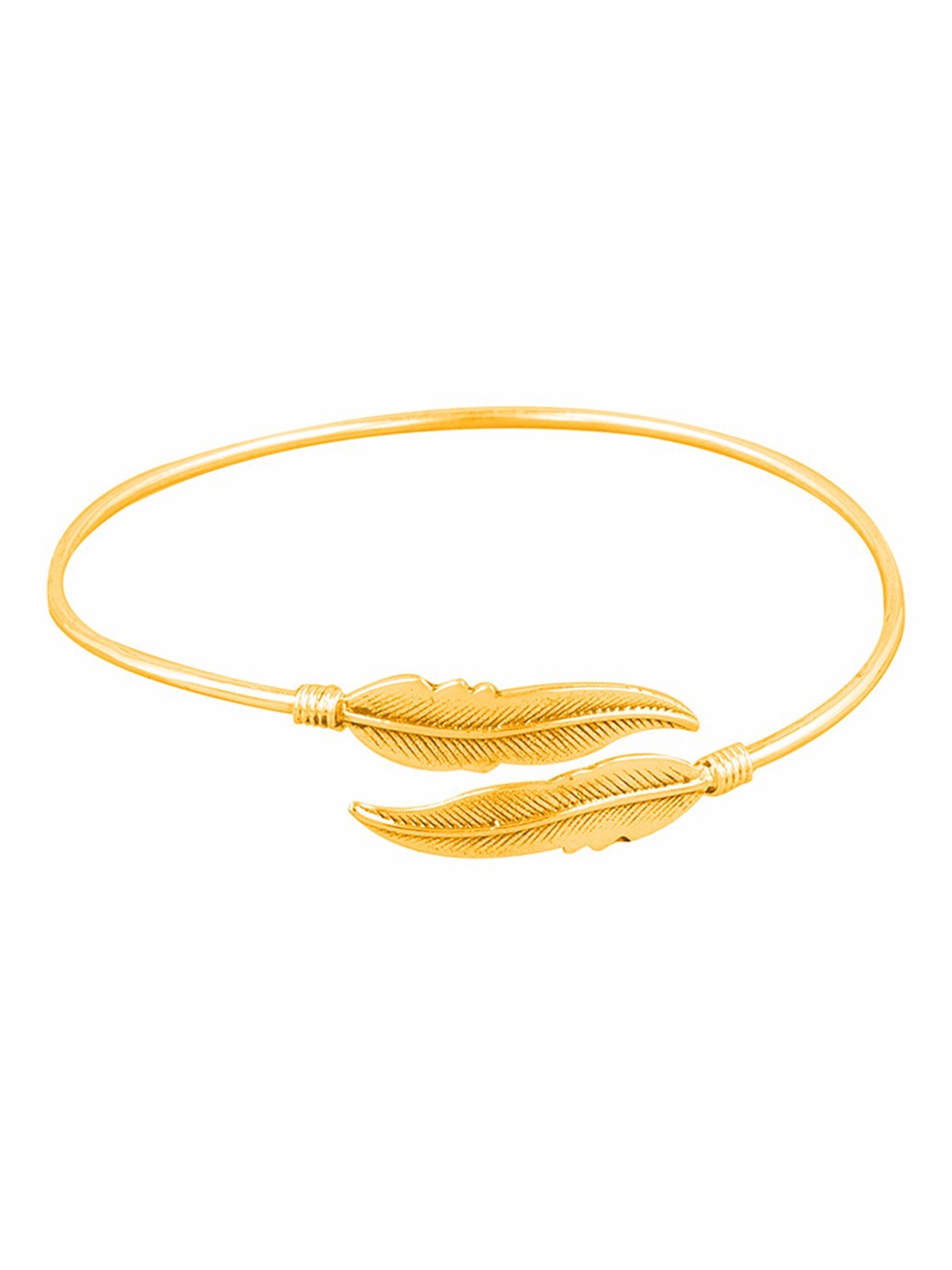 

ahilya 92.5 Sterling Silver Gold Plated Cuff Bracelet