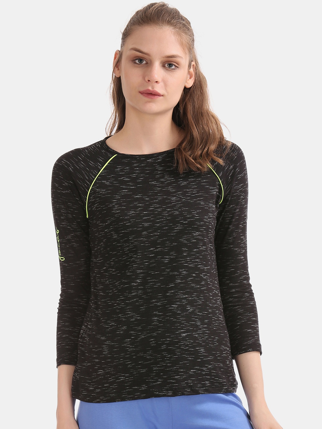 

Sugr Women Black Solid Pure Cotton Top