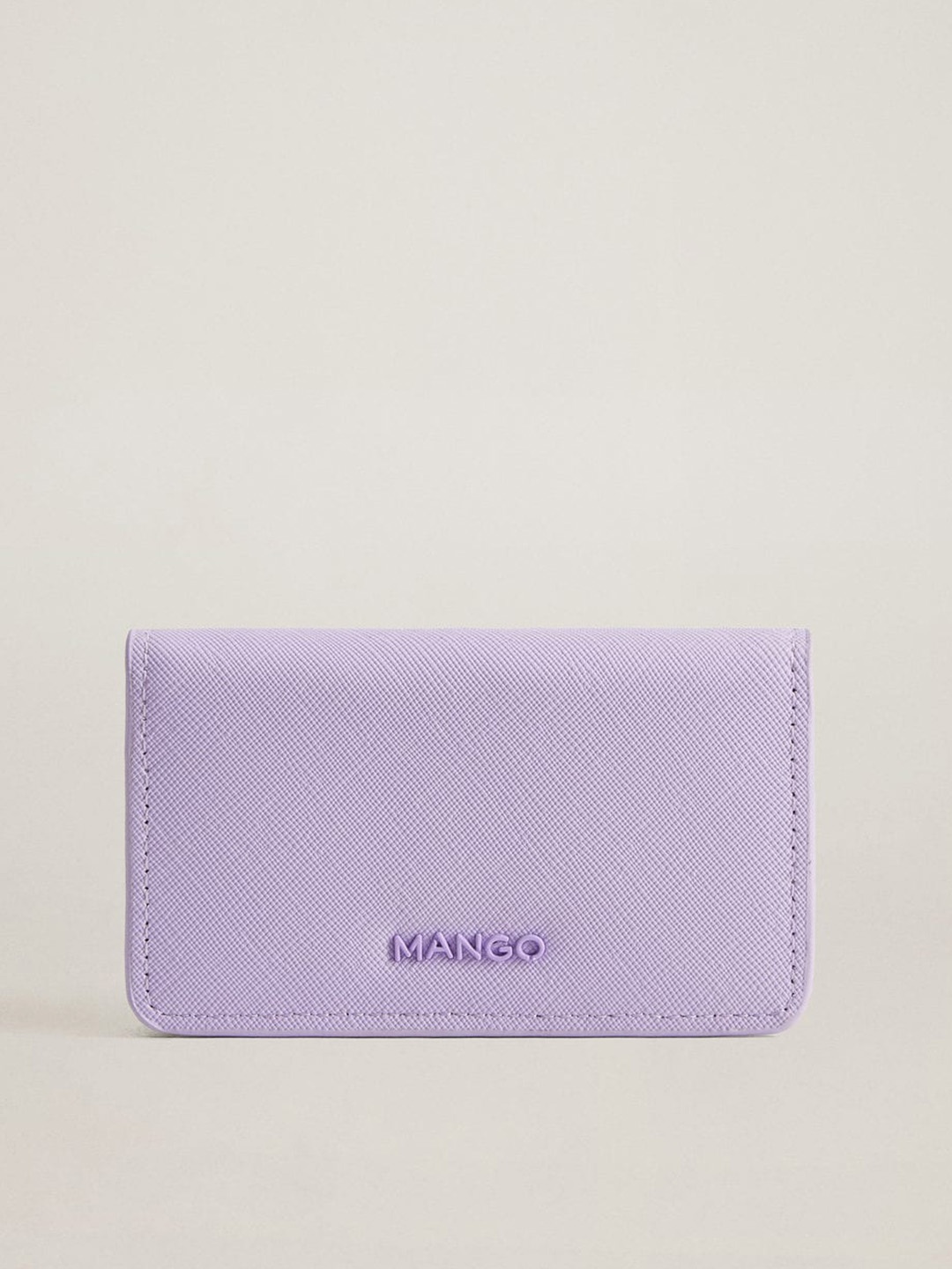 

MANGO Women Lavender Solid Two Fold Wallet