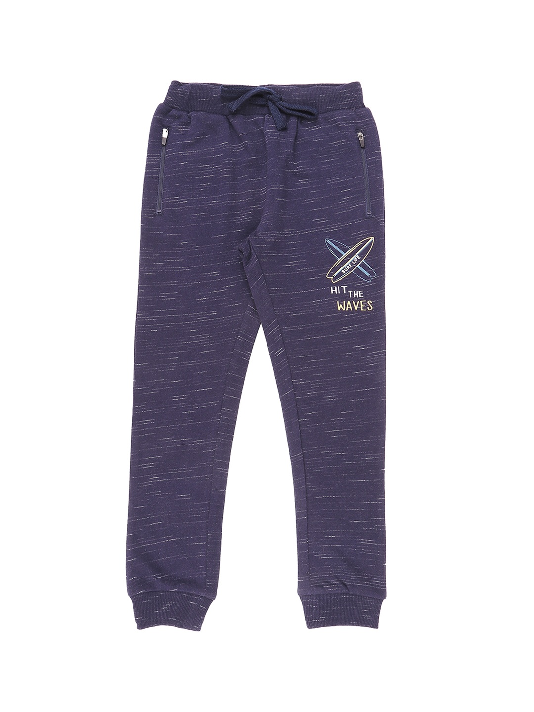 

Pantaloons Junior Boys Navy Blue Self Design Joggers