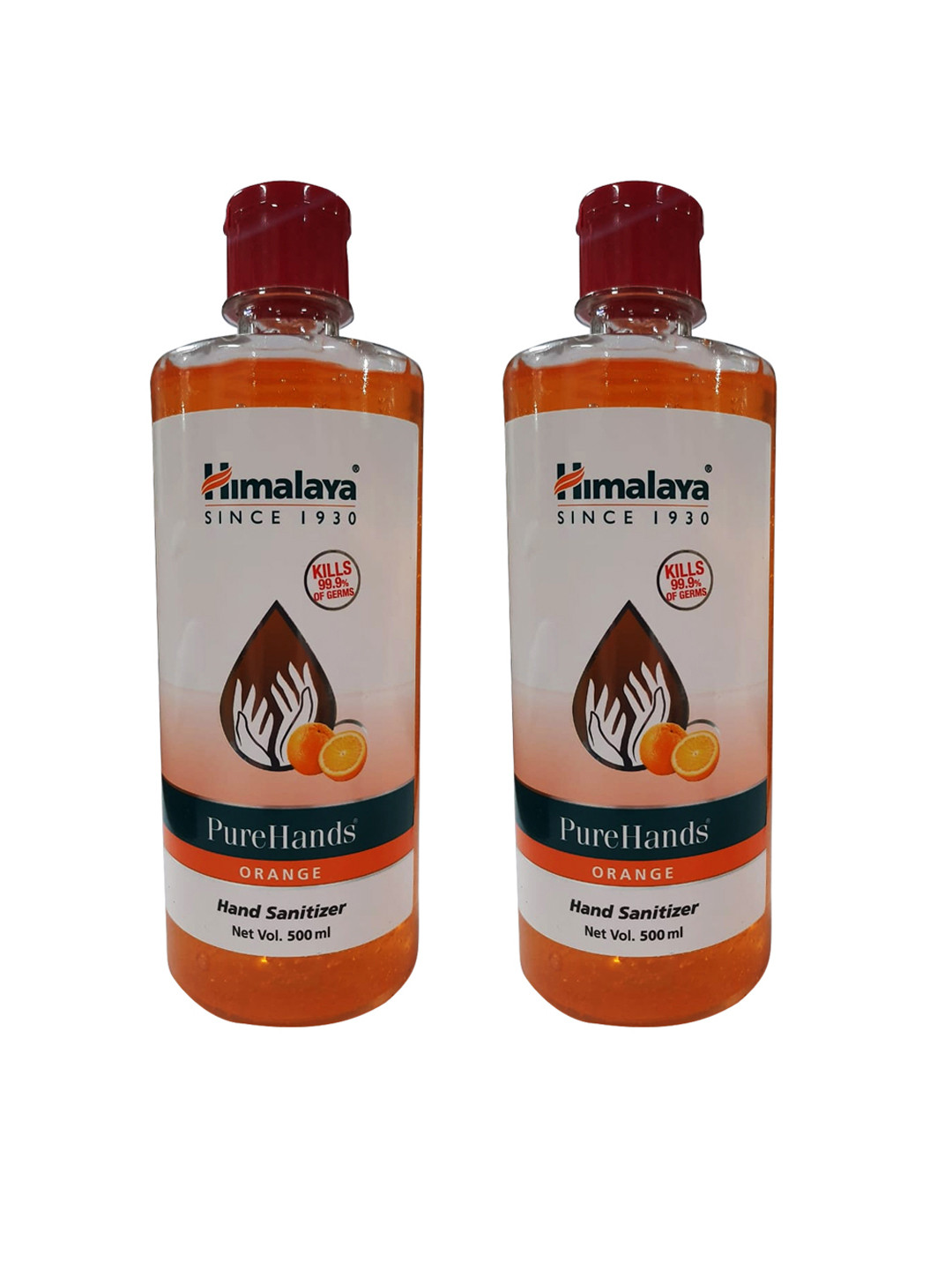 

Himalaya Pack of 2 PureHands Orange Hand Sanitizer (500 ml each)
