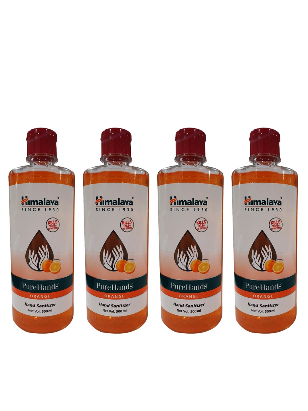 

Himalaya Pack of 4 PureHands Orange Hand Sanitizer (500 ml each)